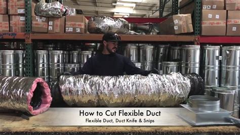 how to cut flexible duct